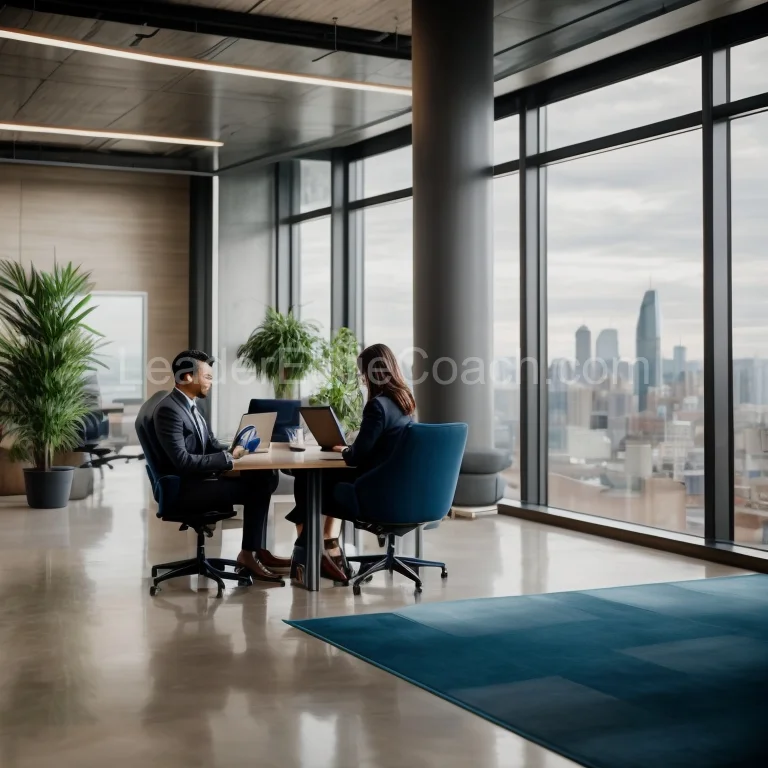 Executive coaching session in progress